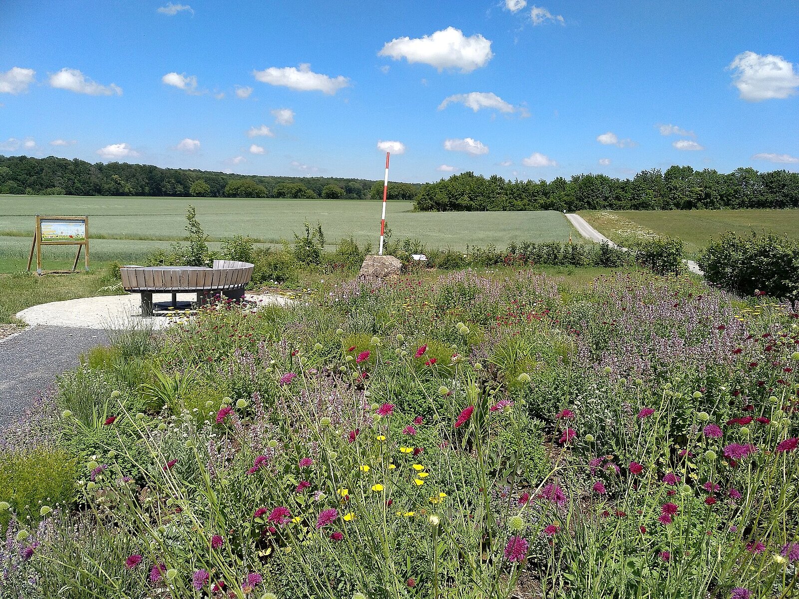 Mittelpunkt der EU in Gadheim: Sarah-Lena Eyrich