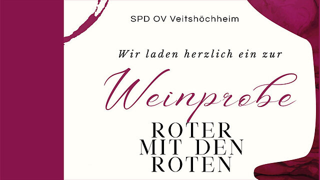 SPD-Ortsverein: Weinprobe „Roter mit den Roten“