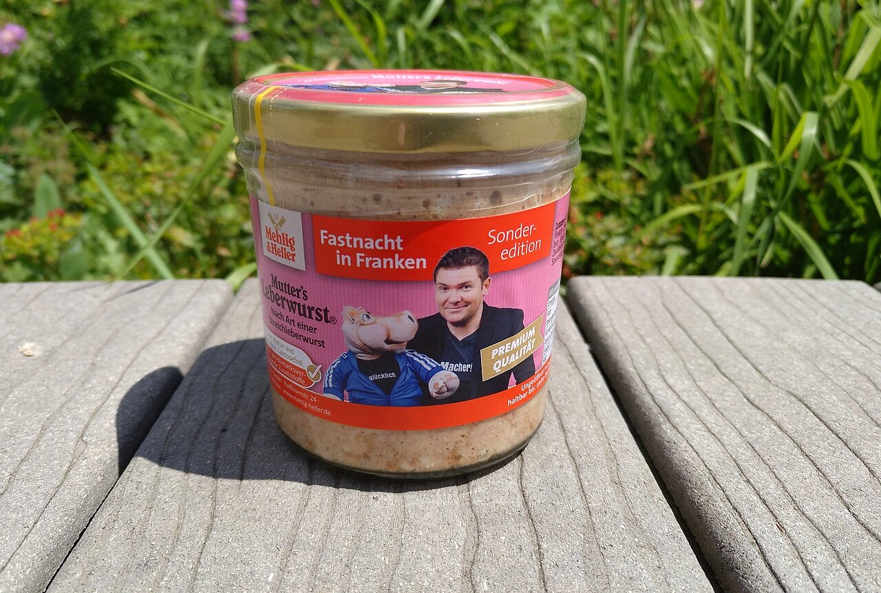Fastnachtsdosenwurst Mehlig&Heller Veitshöchheim.jpg Fastnachtsdosenwurst Mehlig&Heller Veitshöchheim.jpg