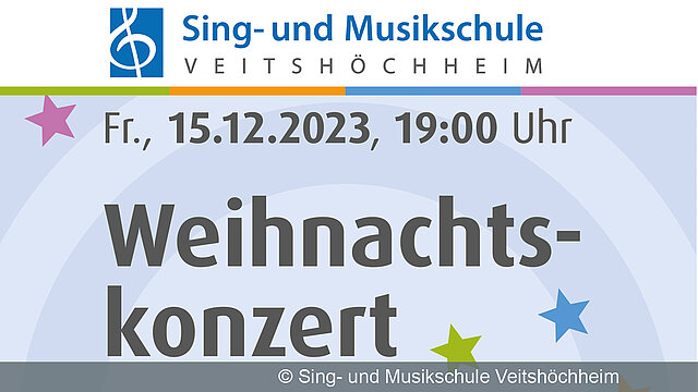 Sing- und Musikschule Veitshöchheim: Weihnachtskonzert